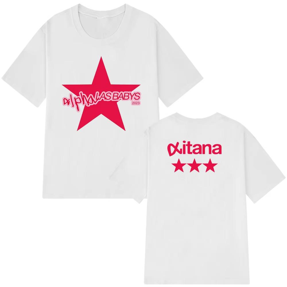 Singer Aitanas Print TShirts Mens Women Aesthetics Short Sleeve T Shirt Cotton Fashion Hiphop Loose ONeck Tshirts Fan Gifts
