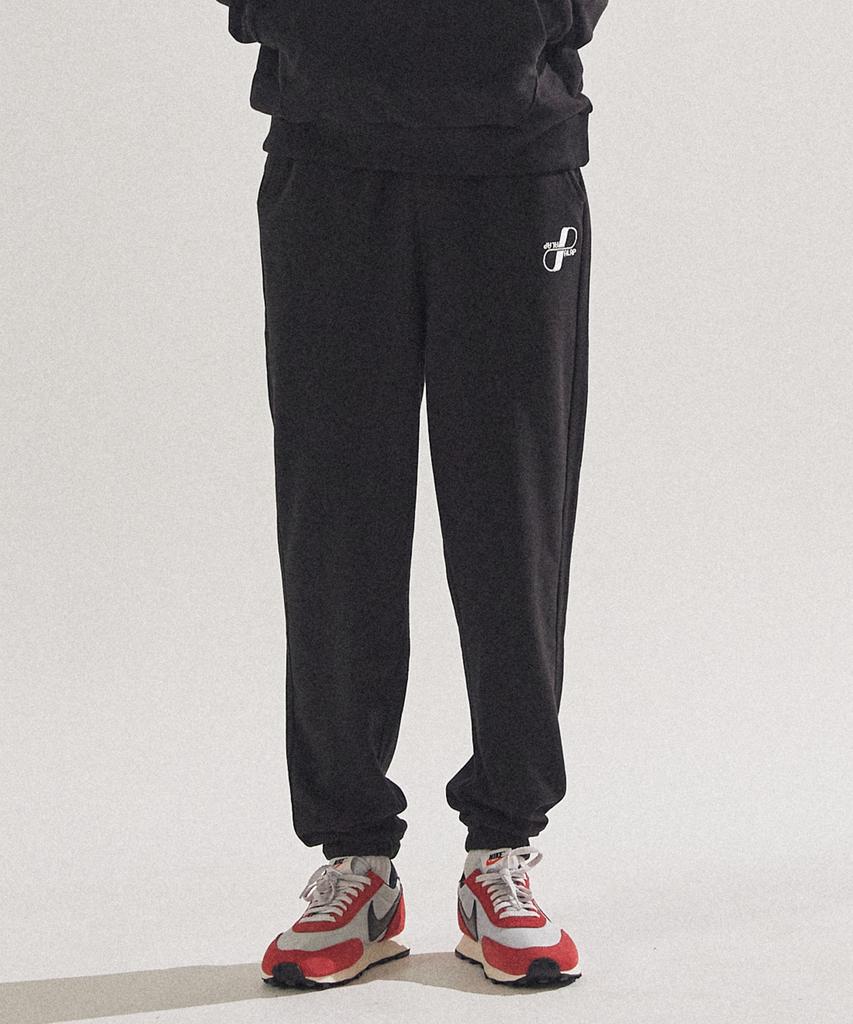 PALAP Signature Logo Embroidered Training Jogger Pants_Pl24S3Pt009_Bk