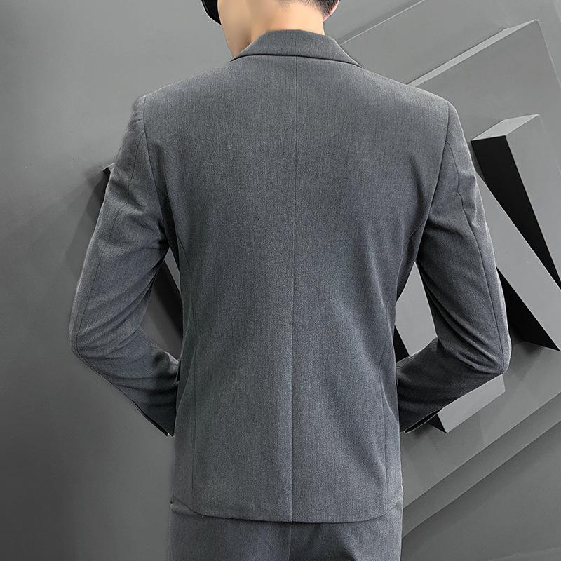 Мужской тонкий костюм корейской версии красивого трендового тонкого цельного мужского повседневного маленького пиджака