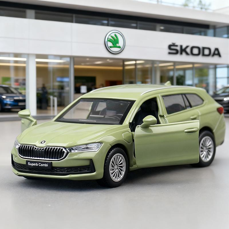 1/43 Skoda SUPERB Металлическая модель автомобиля Литье под давлением и игрушечные транспортные средства Модель автомобиля Масштабная миниатюрная модель автомобиля Игрушки для детей