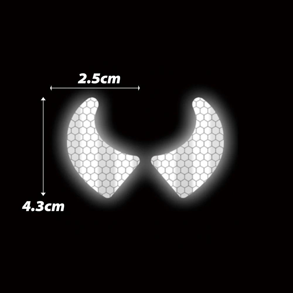 Светоотражающие наклейки на шлем мотоцикла Предупреждающие знаки для электромобилей и мотоциклов Светоотражающие наклейки Шлемы DIY Декоративные аксессуары