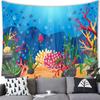 Подводный мир океан стиль гобелен настенный мультфильм тропические рыбы украшения гобелен домашний фон украшения