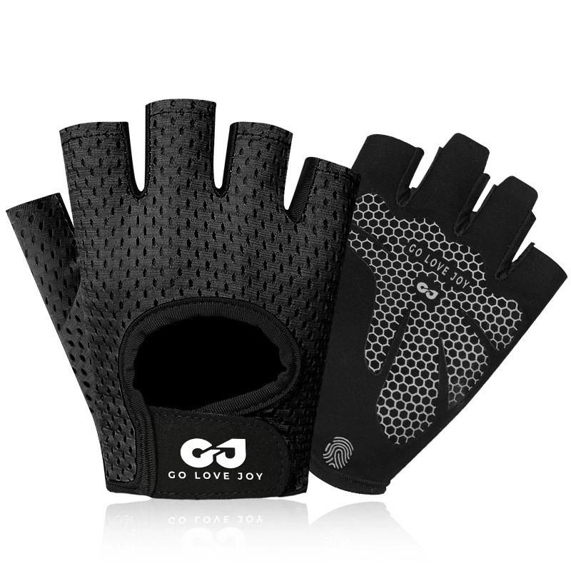 Unisex Half-Finger Cycling Gloves Gym Workout Weight Training Bike Riding Breathable Mesh Anti-Slip Grip