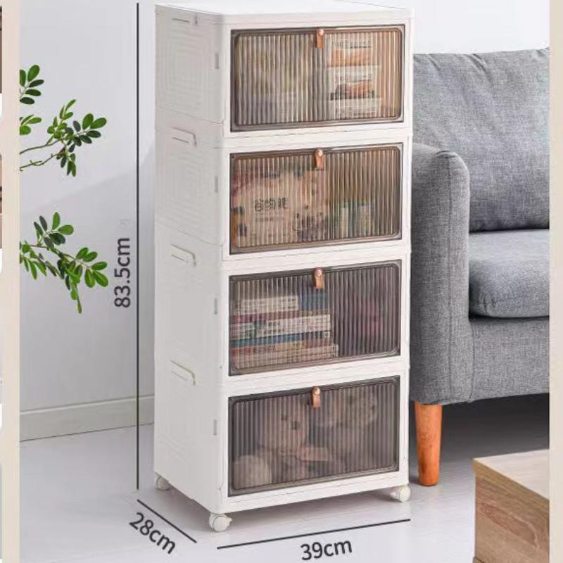 Transparent Shoe Box Folding Shoe Box Storage Box Installation Free Artifact Shoe Rack Dust Proof Dormitory Assembly Plastic Simple Shoe Cabinet