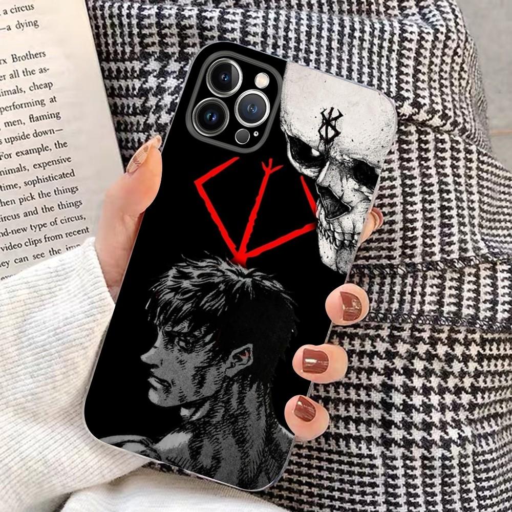 Чехол для телефона Berserk Comics Anime для iPhone 15 8 7 6 6S Plus X SE 2020 XR XS 14 11 12 13 Mini Pro Max Мобильный чехол