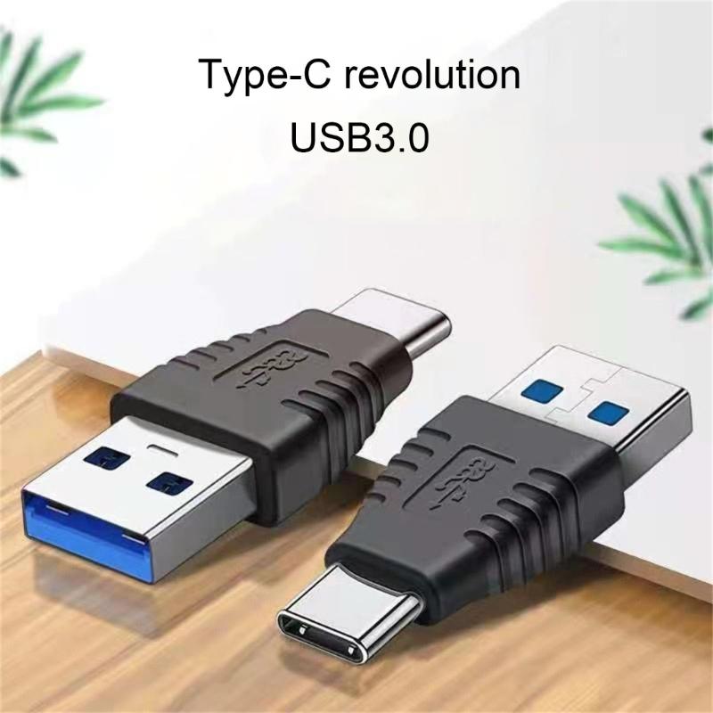 Адаптер USB 3.0 папа к USB C папа для высокоскоростной передачи данных и зарядки для различных устройств Type C