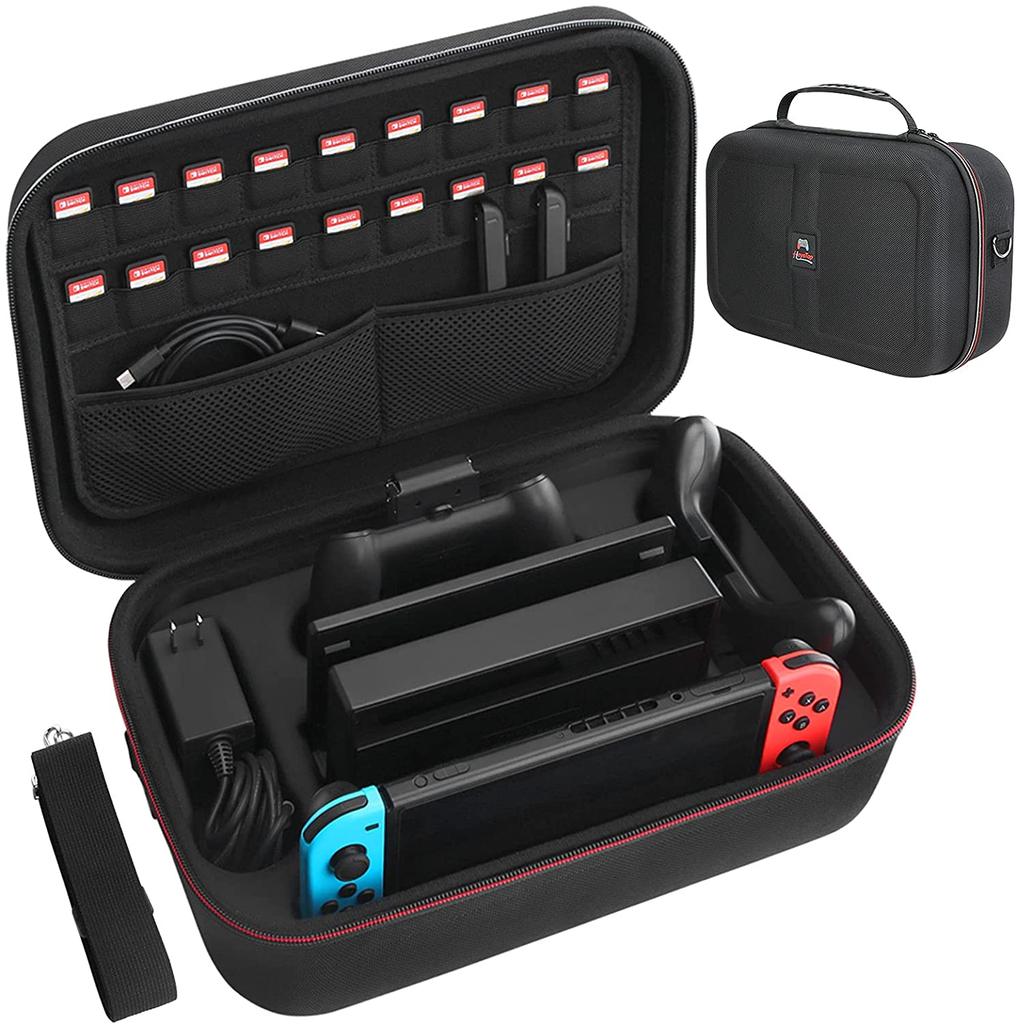Чехол для хранения, совместимый с моделью Nintendo Switch/Switch OLED, чехол для Switch с защитной дорожной сумкой