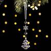 1 Piece Christmas Tree Decoration Acrylic Transparent Hanging Ornament Ice Crystal Pendant Snowflake Ice Crystal Iron Pendant