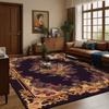 European Style Luxury Home Decoration Living Room Rug Flower Design Antiskid Room Decor Cloakroom Carpet Soft Sofa Table Mat