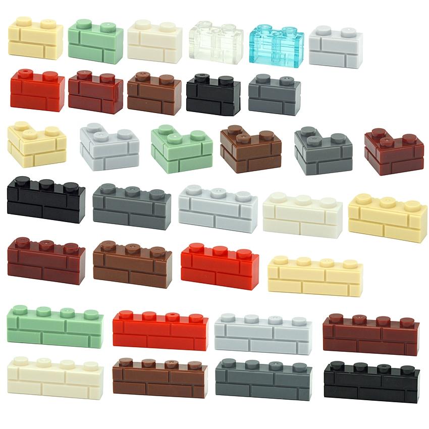 Фигурки Друзей Города Настенные Кирпичики DIY Конструктор MOC Строительные Блоки Толстые 1x2 1x3 1x4 L Точки Совместимые Leduo 98283 15533