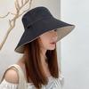Wide Brim Women Double-sided Wear Bucket Hat Outdoor Foldable Sun Visor Panama Hats Girls Beach Travel Portable Fisherman Cap