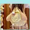 Plush Shoulder Cookieann Backpack Cartoon Bag Large Capacity Zipper Design