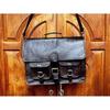 Genuine Leather Black Briefcase Bag for Men