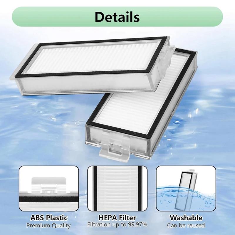 Washable HEPA Filter For Roborock Q7 Max Q7 Max+ T8 Q5 Pro, Q5 Pro+, Q8 Max, Q8 Max+ Robot Vacuum HEPA Filter