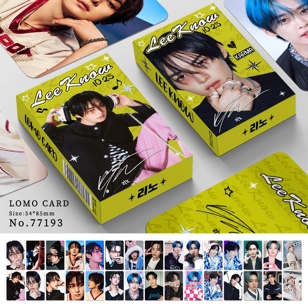 Skzoo Straykids 30 шт. Двусторонние фотокарточки Ломо Феликс Хан Джи-Сон В поздравительной открытке Коллекция для фанатов K-pop В наличии