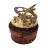 Brass Nautical - Antique Brass & Copper Sundial Handmade Working Compass Gift