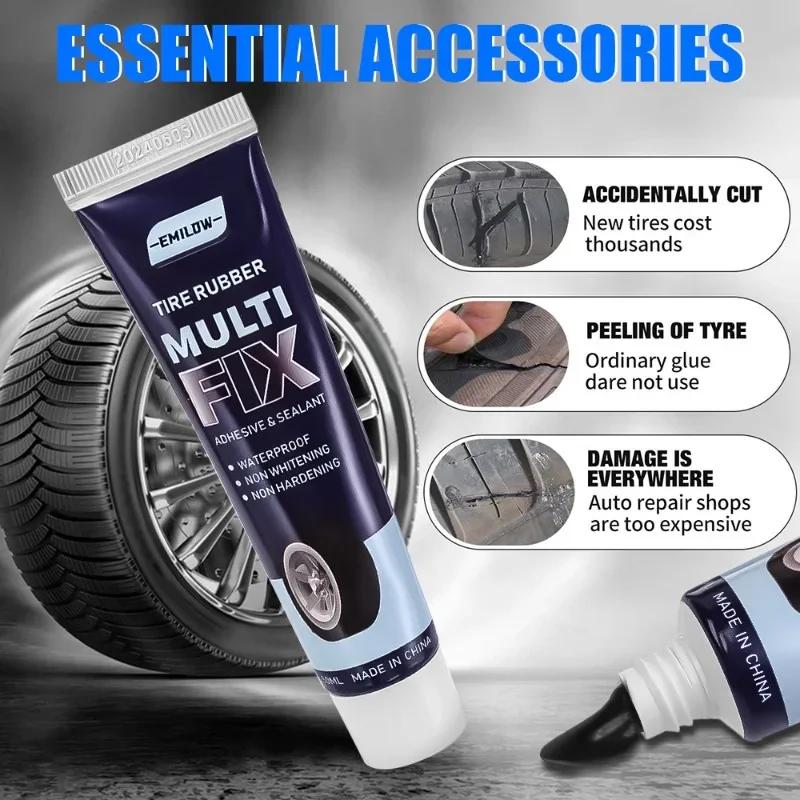 Car Motorbike Bicycle Tyre Tire Repair Sealant Liquid Rubber for Tire Repairing Glue Liquid Strong Rubber Adhesive Glue Tool