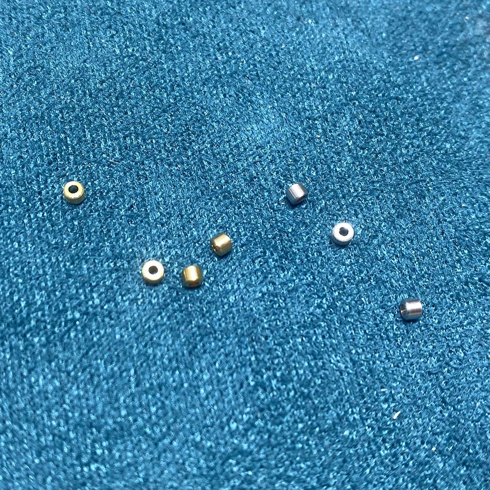 Necklace Bracelet Wire End Stopper 18K Gold End Clip Beads Tube Au750 Fine Jewelry DIY Handmade Accessories Findings Crimp Beads