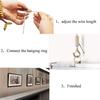 2PCS With Hook Loop Picture Hanging Wire Heavy Duty Stainless Steel Rope Frames Wire Hangers  Home
