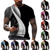Men'S T-Shirt Short Sleeve Printed Summer Round Neck Top Trend Casual Sweatshirt