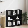 VidaXL Bookcase Black Oak 97.5x29.5x100 Cm Engineered Wood, Bookcase, Storage Cabinet, Storage Rack, 862403