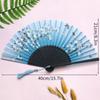 Vintage Silk Folding Hand Fan Chinese Japanese Bamboo Fans Craft Gifts Women Dance Performance Props Home Decoration Ornaments