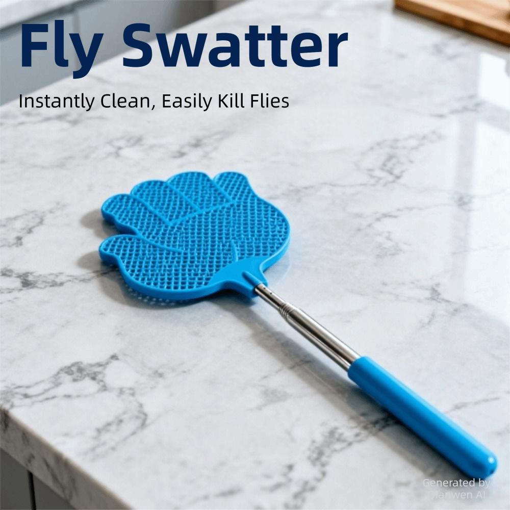 5Pcs Retractable Manual Fly Swatter Durable Extendable Bug Swatter Garden Use