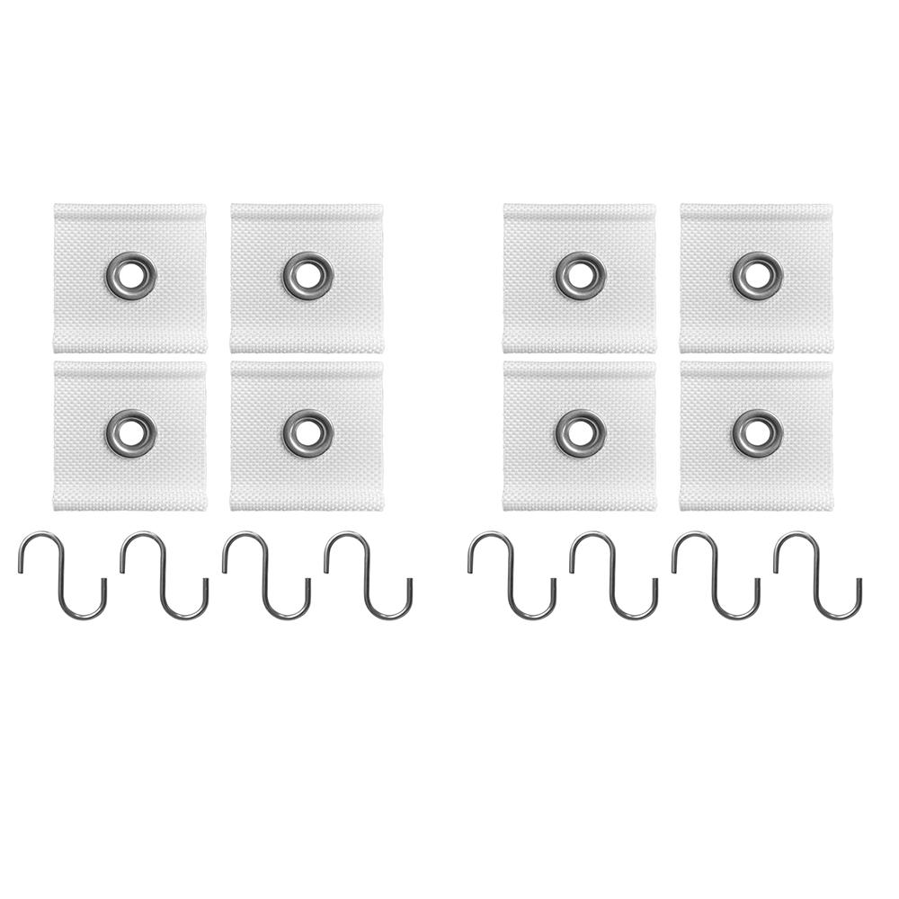 4 шт. S-образные крючки-клипсы для кемпингового тента, вешалки для палатки для автодома, вешалки для фонарей с отверстиями, караван-кемпер для дома, автоаксессуары