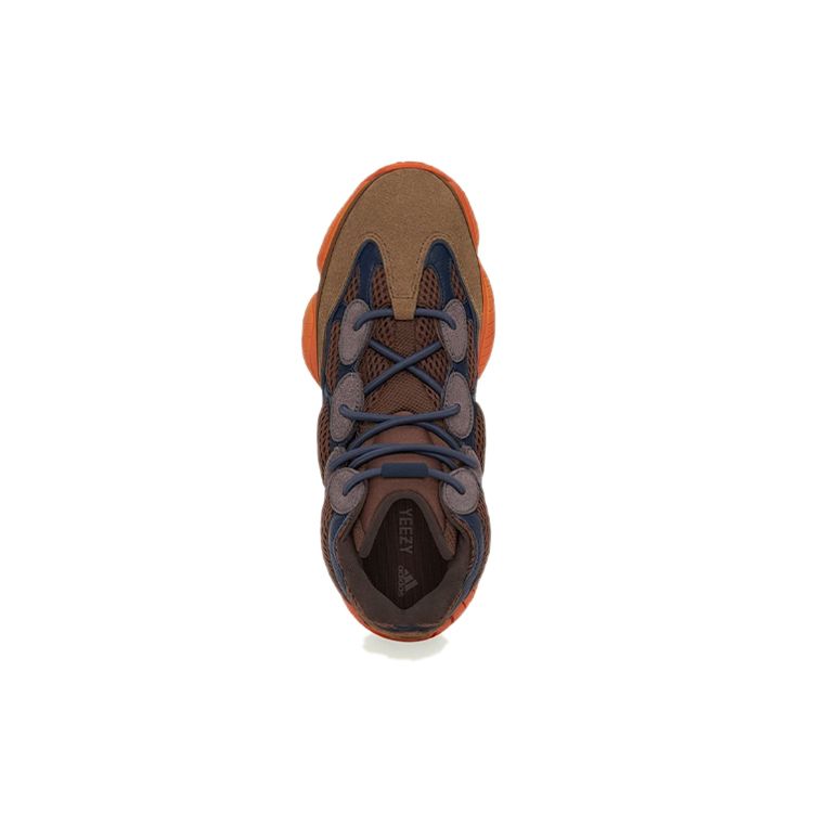 adidas Высокие тактические оранжевые кроссовки Yeezy 500 унисекс GW2873