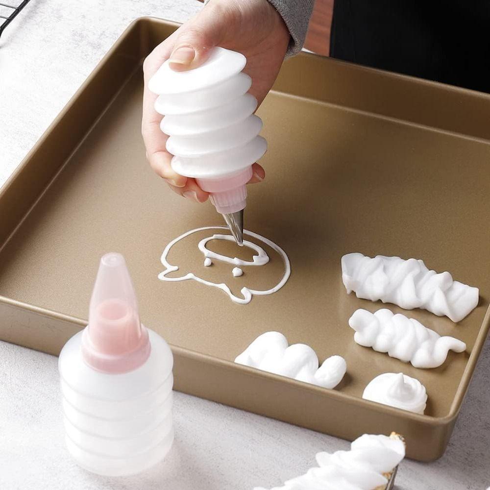 Пластиковая бутылка с кремом, многоразовый инструмент для украшения торта, новая бутылка-аппликатор для торта