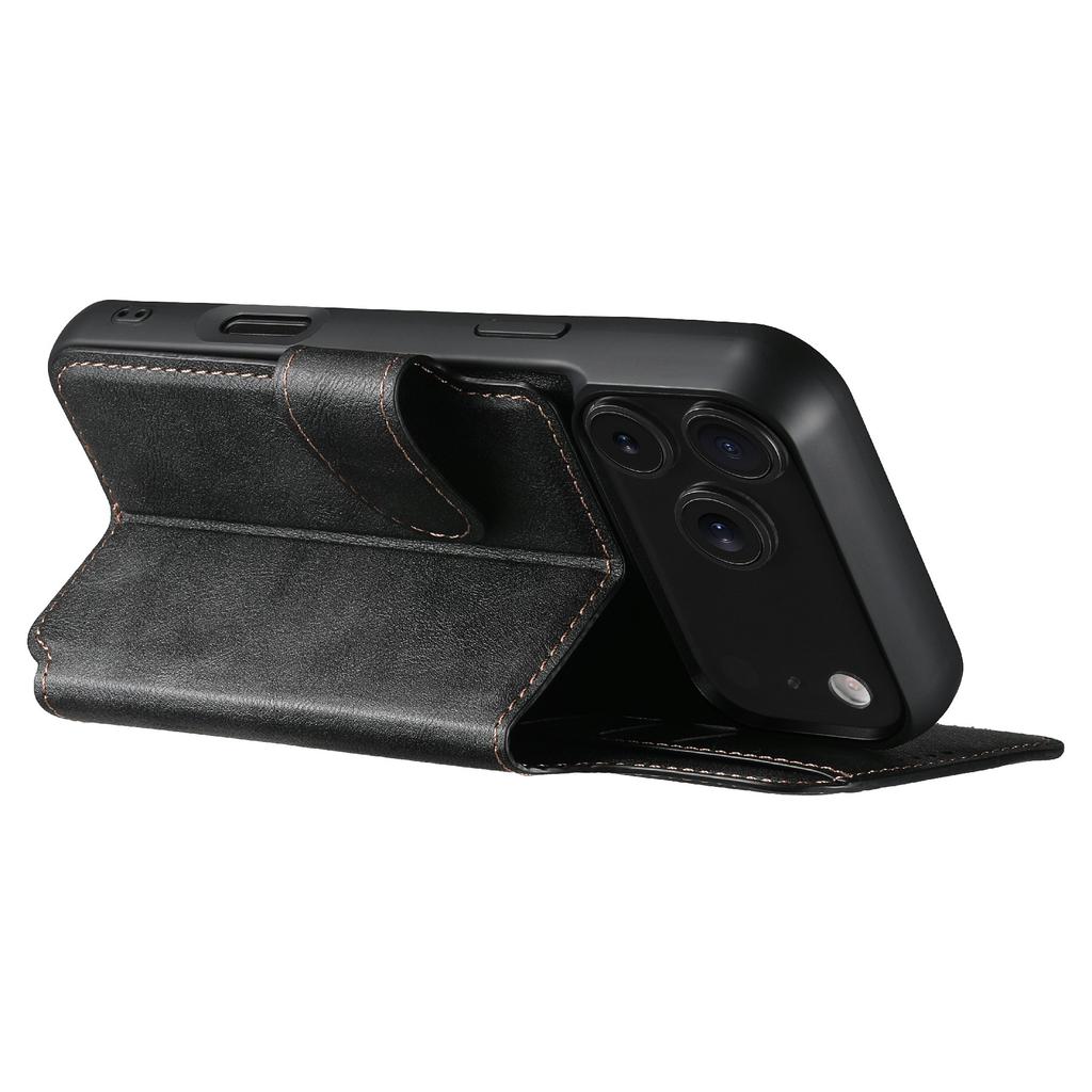 SUTENI Q-05 For iPhone 17 Pro Wallet Case 2 in 1 Detachable Leather Flip Phone Cover with Stand