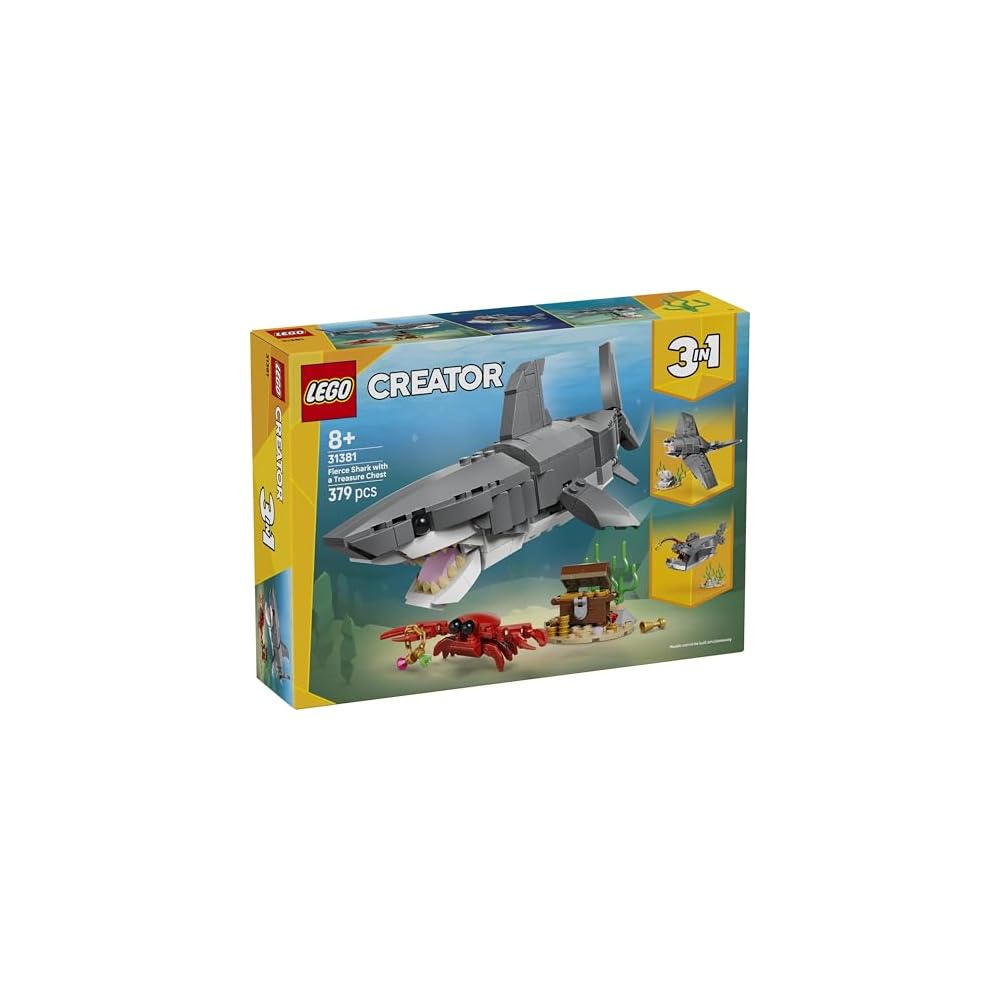 Конструктор LEGO Creator Акула и сундук с сокровищами для детей от 8 до 10 лет