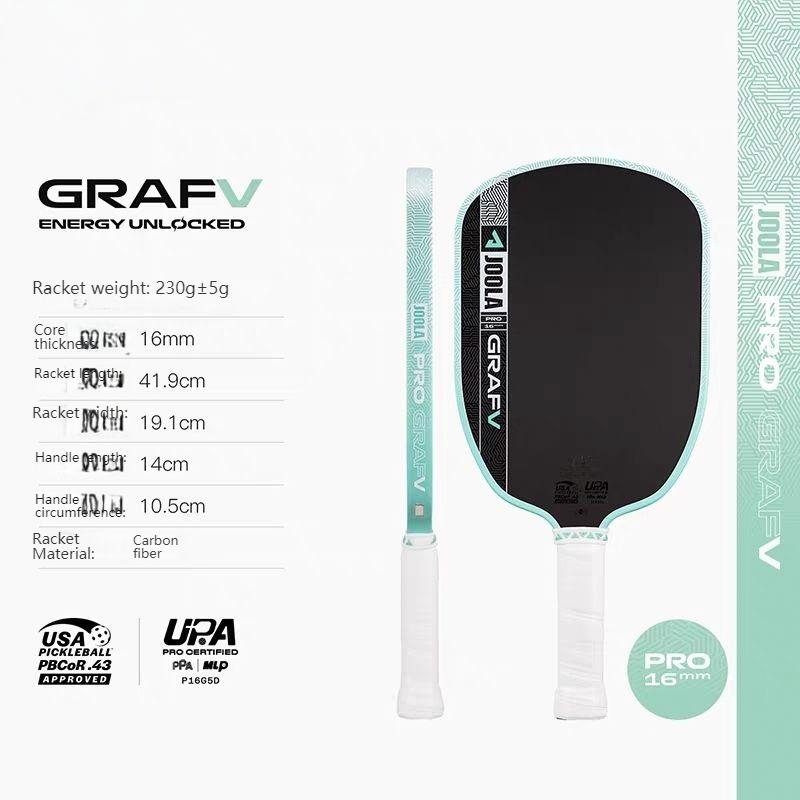 16mm Dynamic Energy Core 5th Gen Thermoformed Carbon Pickleball Paddle High Performance Competition Racket