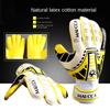 Finger Protection Goalkeeper Gloves Cushioning Antiskid Latex Gloves Double Layer Wrist Breathable Adult Goalie Gloves