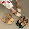 Fashion Fashion Buckle Women Flats With Shoes Soft Female Shallow Footwear Round Toe Ladies Mary Janes Flats Shoes
