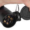 7 Pin Trailer Plug With 98.4in Spring Extension Cable 12V Wiring Adapter Connector Accessory