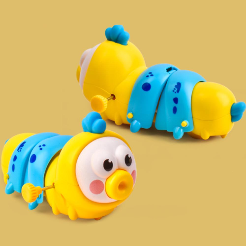 Telescopic Caterpillar Puzzle Winding Toy Chain Winding Wind-Up Crawling Toy  Children