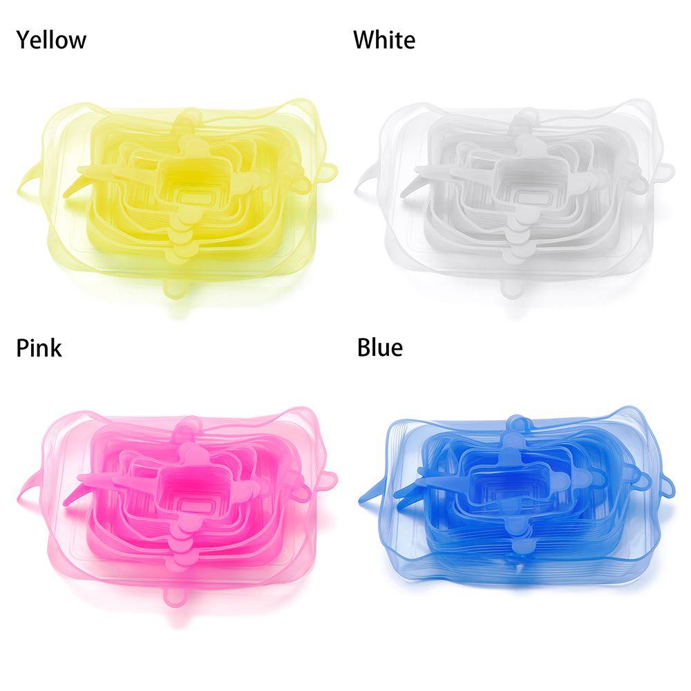 Cookware Keeping Fresh Lids Seal Food Fresh Round Square Stretch Suction Silicone Lid Bowl Cover