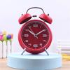 Alarm Clock, Noiseless Clock with Light and Noiseless for Heavy Sleepers 4.6" Analogue Alarm Clock