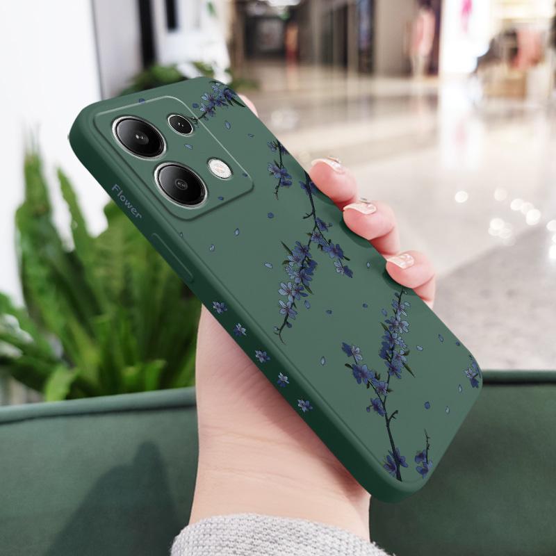 Чехол для телефона 'Цветущие ирисы' для Xiaomi Redmi Note 14 13 12 12S 11 11S 10 10S 9 9S Pro Plus 4G 5G Жидкий силиконовый чехол