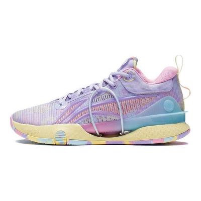 Баскетбольные кроссовки Li Ning Flash 8 Premium, мужские кроссовки сиренево-фиолетового цвета ABAS015-3