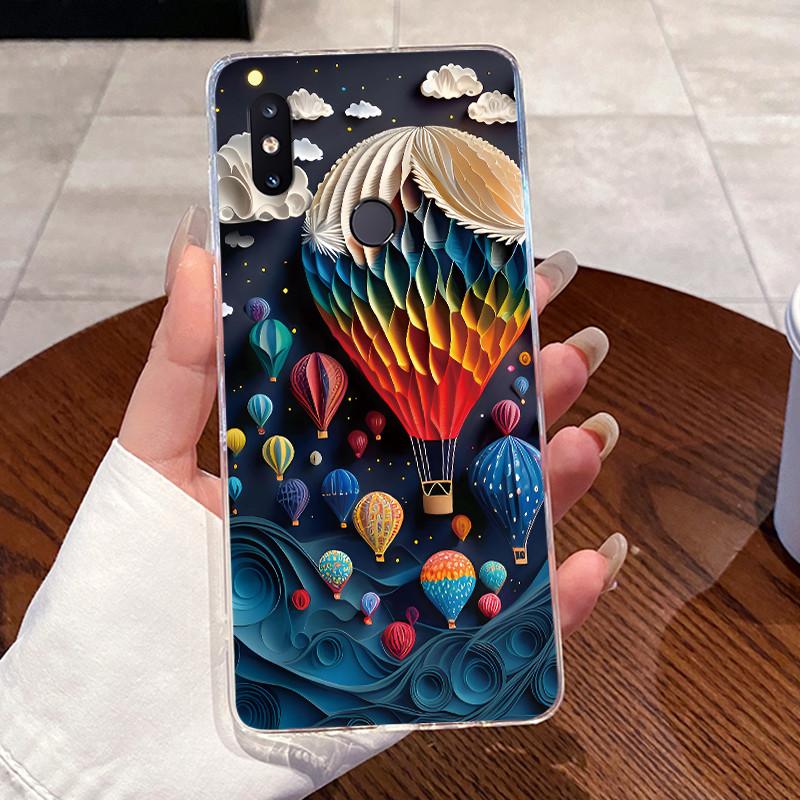 Гелевый чехол для Xiaomi Mi Mix 2s Fundas Защитный Coque Прозрачный Силиконовый Мягкий ТПУ Задняя крышка Милый Кролик Кошка Динозавр Чехол для телефона