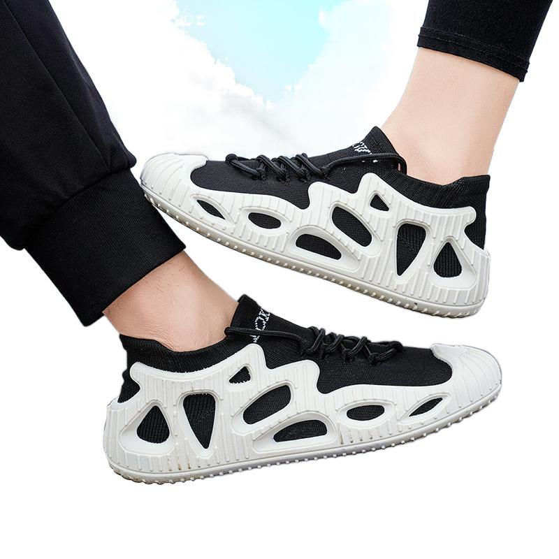 Большие размеры новые повседневные одинарные туфли дышащие универсальные мужские туфли пара трендовые спортивные кроссовки оптом