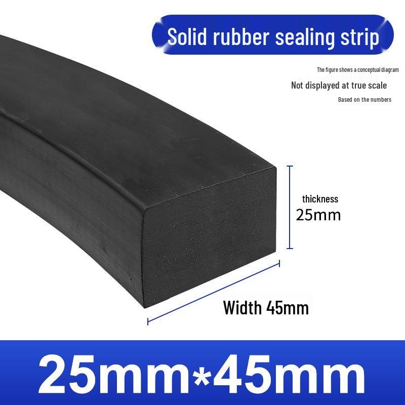 Nitrile Rubber Strip: Oil & Pressure-Resistant Shock Absorbing Glass Pad for Sealing & Joint Support