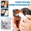 Pet Teeth Cleaning Wipes For Dogs & Cats 50 Counts, Toothbrush Disposable Dog Wipes For Reducing Plaque & Tartar