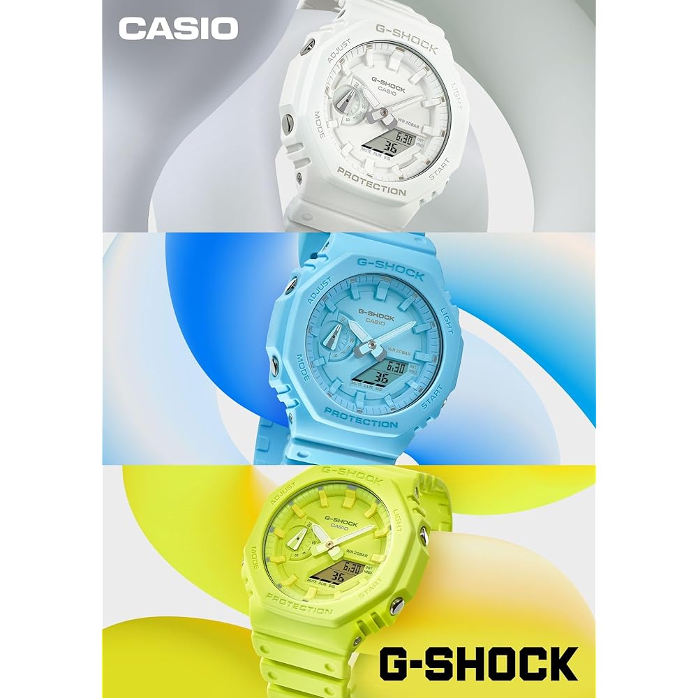 [Casio] Часы G-Shock [Оригинальный отечественный продукт] Серия TONE-ONTONE GA-2100-7A7JF Мужские белые