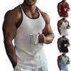 Men's Summer Vertical Stripe Colorblock Wide Shoulder Vest Men's Casual Sports Vest