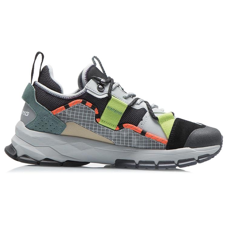 Li Ning Полная форма Ace Отражающая Амортизация Низкие Беговые Кроссовки Мужские Черные ARDR003-1