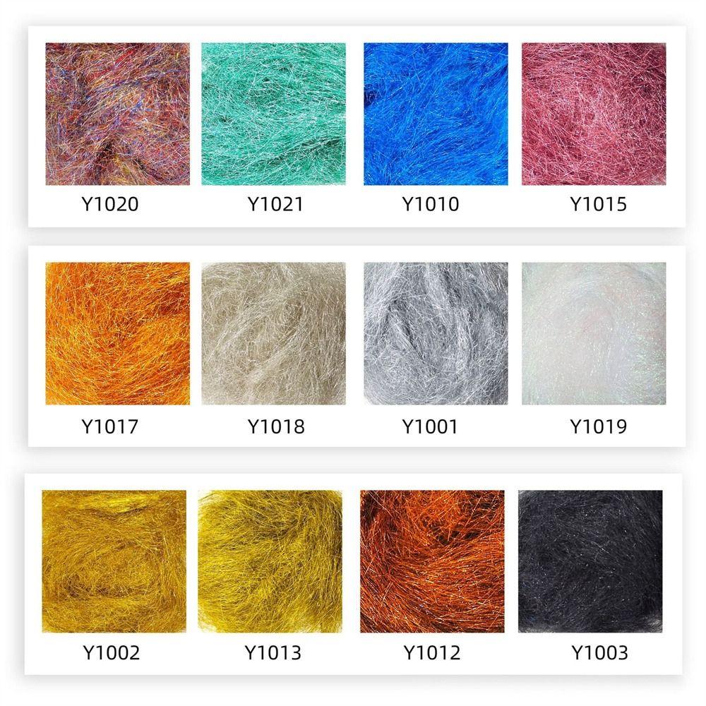 Fly Tying Material Ice Dubbing Synthetic Fibers Scud Dub Fishing Tackle Ice Wing  Lure Making