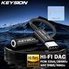 KEYSION Type-C на 3,5 мм USB ЦАП АЦП 24 бит/48 кГц Прямая трансляция HD-вызов Регулировка эквалайзера 32 бит/384 кГц Hi-Fi Декодер Усилитель для наушников
